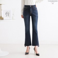 (국내발송) TB 톰브라운 22FW UNBLAANCE CUTTING BOOT-CUT PANTS