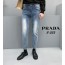 (국내발송) PD 프라다 테이터드 화살 패턴 워싱 데님 청바지 (중청)