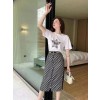 DO 디올 반팔롱지퍼스커트셋트