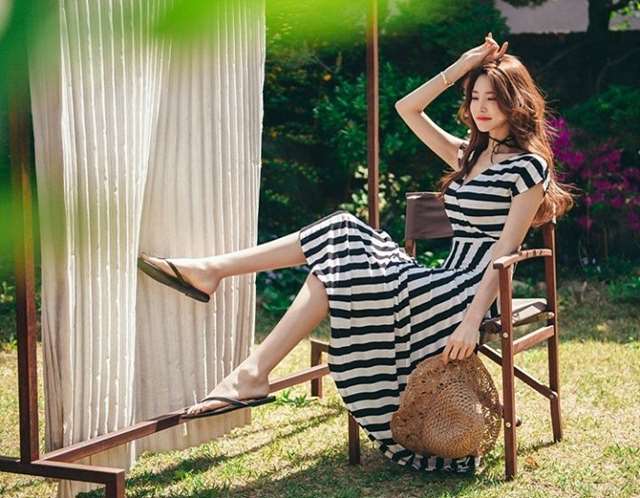 VT 발렌티노 브이 스판 롱원피스