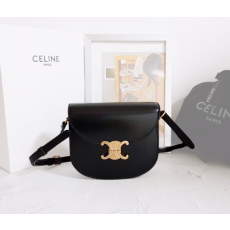CL 셀린느 [ 고급 ] 트리옹프 틴베사체 샤이니 반달 백 1 