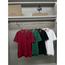GC 구찌 GC 로고 배색 카라 반팔 