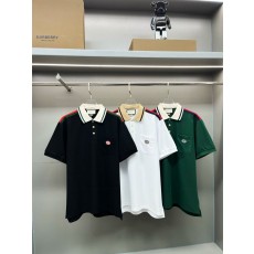 GC 구찌 GC 배색 인터로킹 카라 반팔 