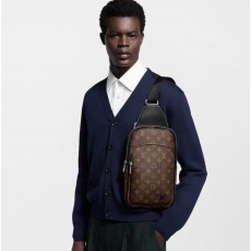 LV 루이비통 에비뉴 슬링 백 모노그램 마카사 