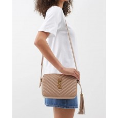 YS 생로랑 금장 로고 카메라백