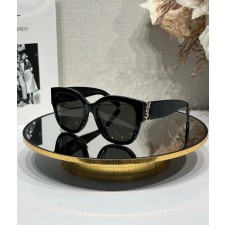 YS 생로랑 SUN SL-M95 블랙핑크 로제 선글라스 실버 