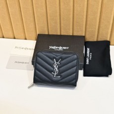 YS 생로랑 그랑 드 뿌드르 엠보스드 컴팩트 지퍼 어라운드 