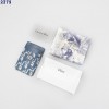 DO 디올 30 몽테인  오블리크 자카드 세이지 카드 홀더 블루
