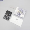 DO 디올 30 몽테인  오블리크 자카드 세이지 카드 홀더 블랙