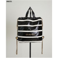 CN 샤넬 22 스트라이프 샤이니 백팩 