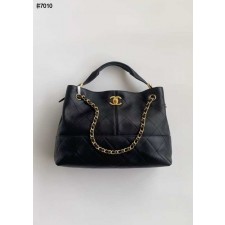 CN 샤넬 램스킨 레더 쇼핑백