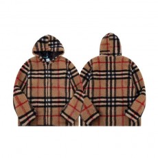 BB 버버리 BBR 2614 체크 플리스 후드 자켓 