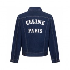 CL 셀린느 CLN 2549 로얄 인디고 워시 데님 트러커 자켓 