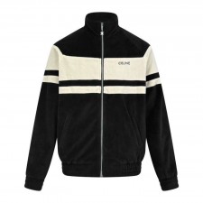 CL 셀린느 CLN 2568 벨루어 트랙 집업 자켓 