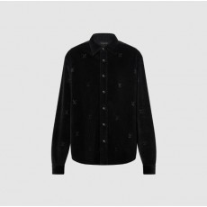 LV 루이비통 LV 버튼 다운 롱 슬리브드 코듀로이 셔츠 