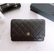 CN 샤넬 [고급 박스] WOC 클래식 램스킨 금장 1 