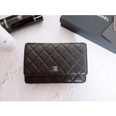 CN 샤넬 [고급 박스] WOC 클래식 램스킨 은장 1 