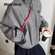 MU 미우미우 소매체크 자켓