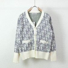 DO 디올 오블리크 패턴 가디건