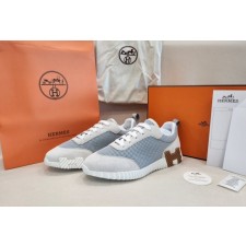 HM 에르메스 바운싱 스니커즈 그래픽 메쉬 스웨이드 고트스킨 & 블랑(최상급)