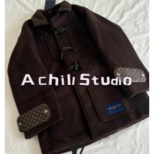 LV 루이비통 패치 떡뽂이 코트 