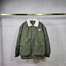 PD 프라다 A 카라양털 PK 항공 패딩