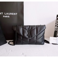 YS 생로랑 루루 푸퍼 미니 토이백 검정 흑장