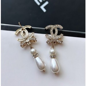 CN 샤넬 진주 드롭 이어링  