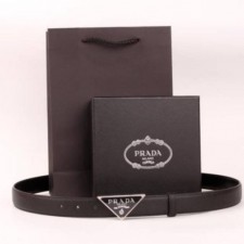 PD 프라다삼각로고 남성 벨트 