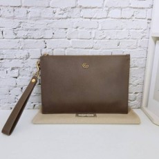 GC 구찌 [고급] 마몽 GG 클러치백 카키브라운 4753171 