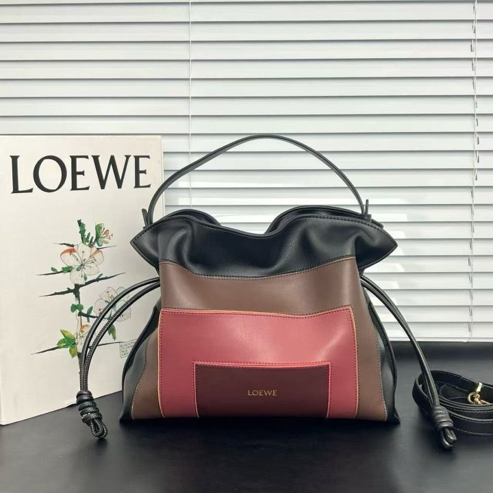 LW 로에베 플라멩코 클러치 숄더백 미듐 