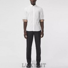 BB 버버리 TB 모노그램 체크 포인트 셔츠