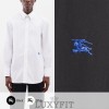 BB 버버리 웨이스트 기마 자수 코튼 셔츠