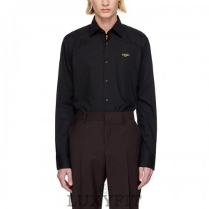 FD 펜디 로고 자수 셔츠