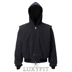 LL 로로피아나 카빙 후드 아우터 블랙