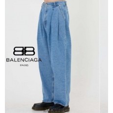 BC 발렌시아가 데님 와이드 핀턱 팬츠
