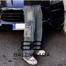 BC 발렌시아가 서클 와이드 카고 팬츠
