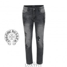 CH 크롬하츠 멀티 레더 패치 흑청 슬림 일자진