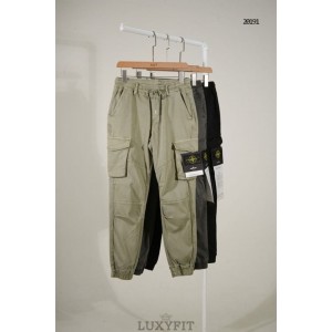 ST 스톤 아일랜드 와펜 패치 카고 조거 팬츠