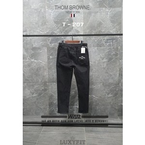 TB 톰브라운 T-207 U 레터링 면청바지 블랙진