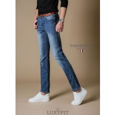 TB 톰브라운 T-207 U 레터링 면청바지 진청