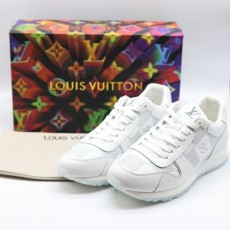 LV 루이뷔통 런 어웨이 모노그램 남성 스니커즈 블랙