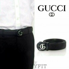 GC 구찌 G로고 롤플레이트 버클벨트