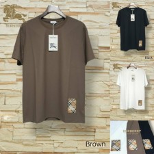 BB 버버리 사각체크 라운드 반팔