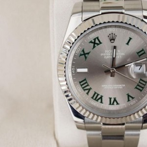 RL 롤렉스 데이트저스트 슬레이트 로만 시계