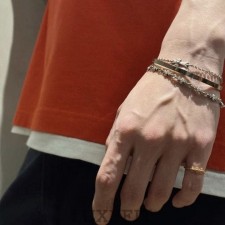 CH 크롬하츠 K04 타이니 CH 플러스 925 실버 팔찌 브레이슬릿 (모이사나이트)