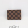 LV 루이뷔통 엔벨로페 카르트 드 비지트 다미애브라운
