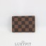 LV 루이뷔통 엔벨로페 카르트 드 비지트 다미애브라운