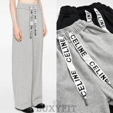 CL 셀린느 여성 스트링로고 와이드팬츠