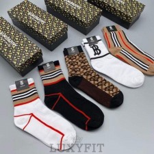 BB 버버리 남녀공용 5종 양말세트